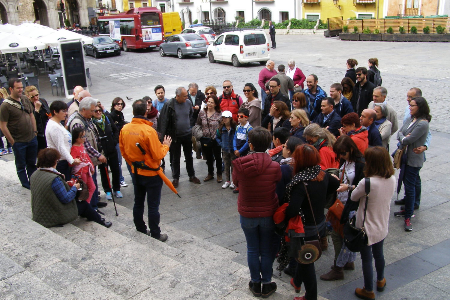 Empezando la visita guiada en la Catedral